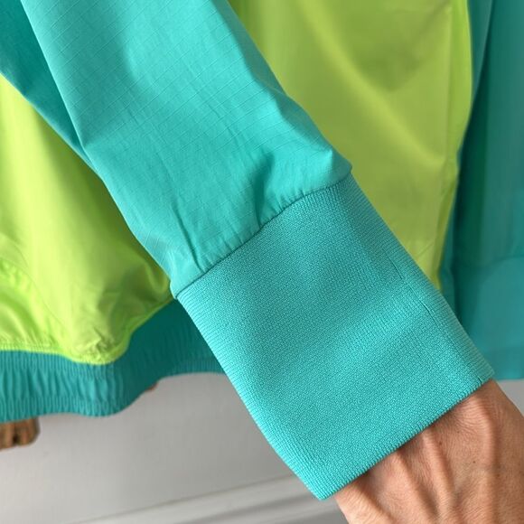 Under Armour Womens Off-Pitch Anorak 2.0 Jacket Hoodie Turquoise Lime Green Sz M - Picture 5 of 15